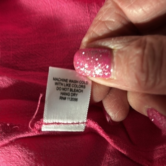 NWOT Zenana Pink Linen And Rayon Blouse Size XL - Picture 5 of 10